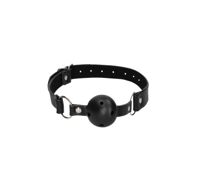 Breathable Ball Gag - With Bonded Leather Straps